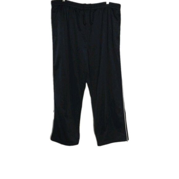 Tek Gear Mens XL Open Bottom Navy Blue Track Pant Relaxed Pockets Drawstring GUC - Picture 2 of 15